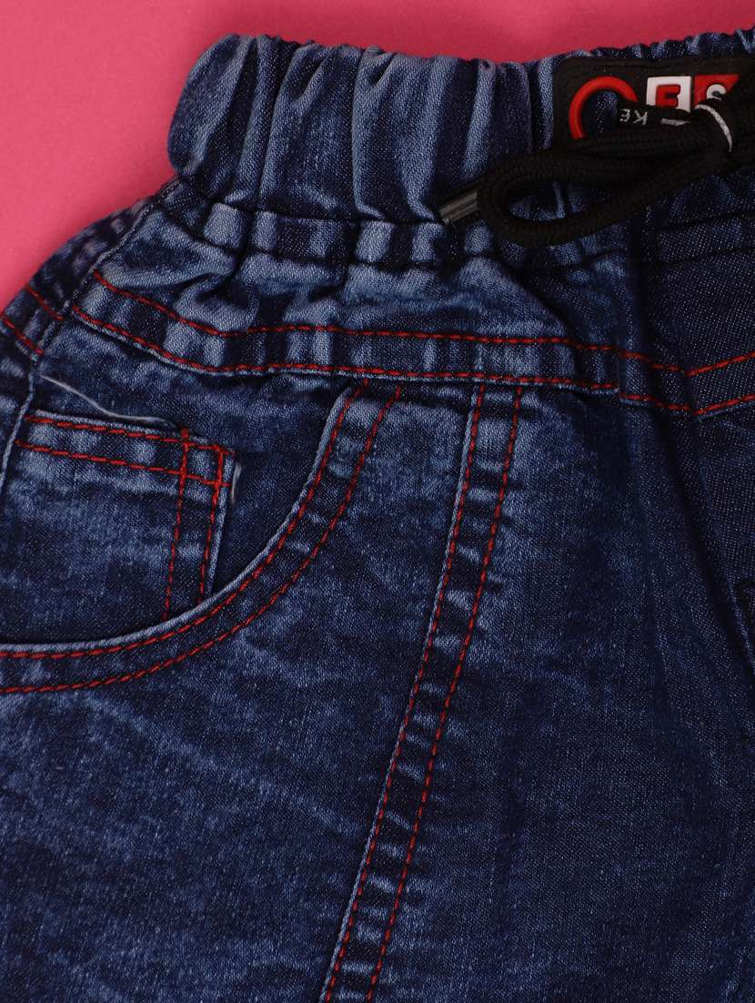 red printed detailed t-shirt shorts & jacket set - 20755409 -  Standard Image - 2