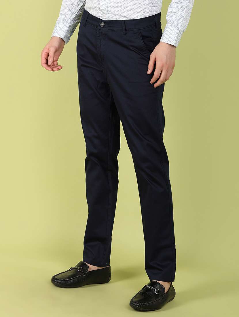 men mid rise solid chinos - 20755483 -  Standard Image - 2