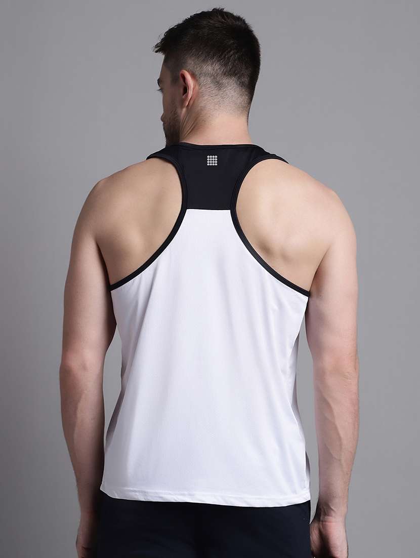 men scoop neck color block vest - 20756128 - Standard Image - 2