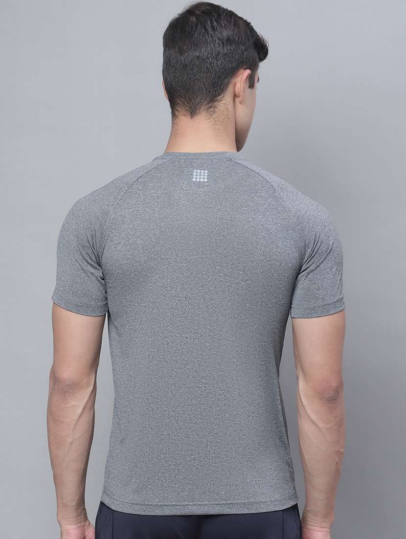 grey short sleeve plain t-shirt - 20757323 - Standard Image - 2