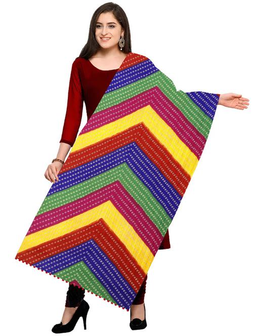 women multi color printed dupatta - 20757394 - Standard Image - 0