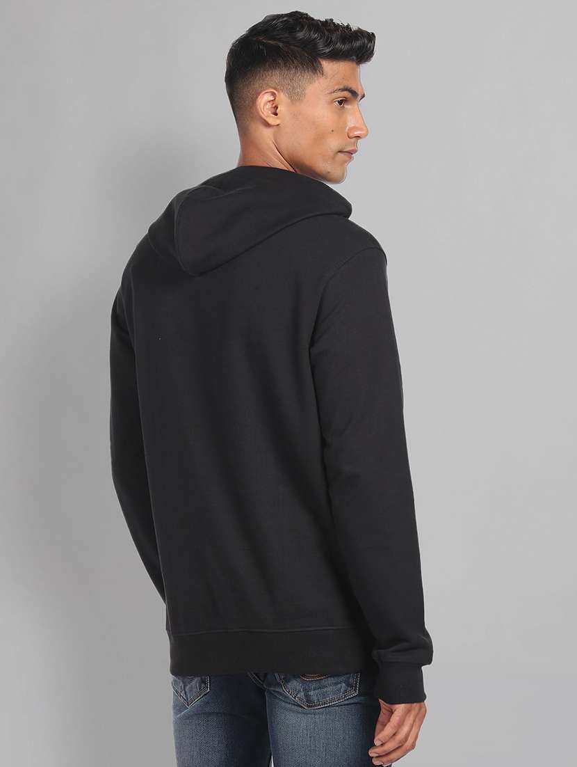 solid black hooded sweatshirt - 20757478 - Standard Image - 2