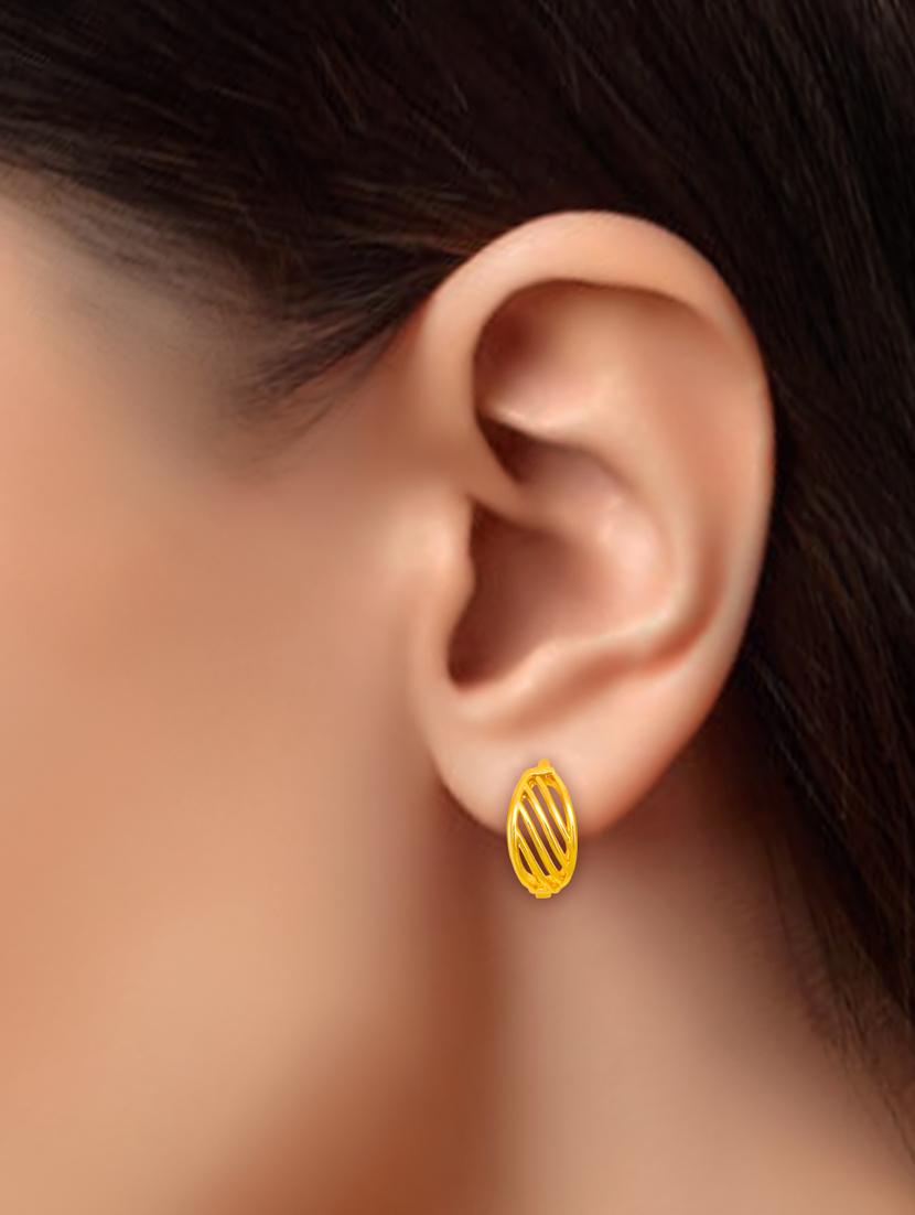 gold brass balli earrings - 20757777 - Standard Image - 2