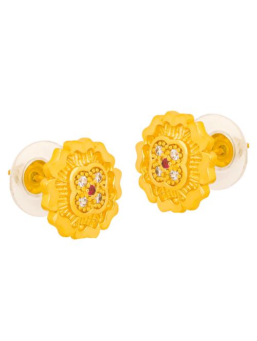 gold plated studs earrings - 20758102 - Standard Image - 0