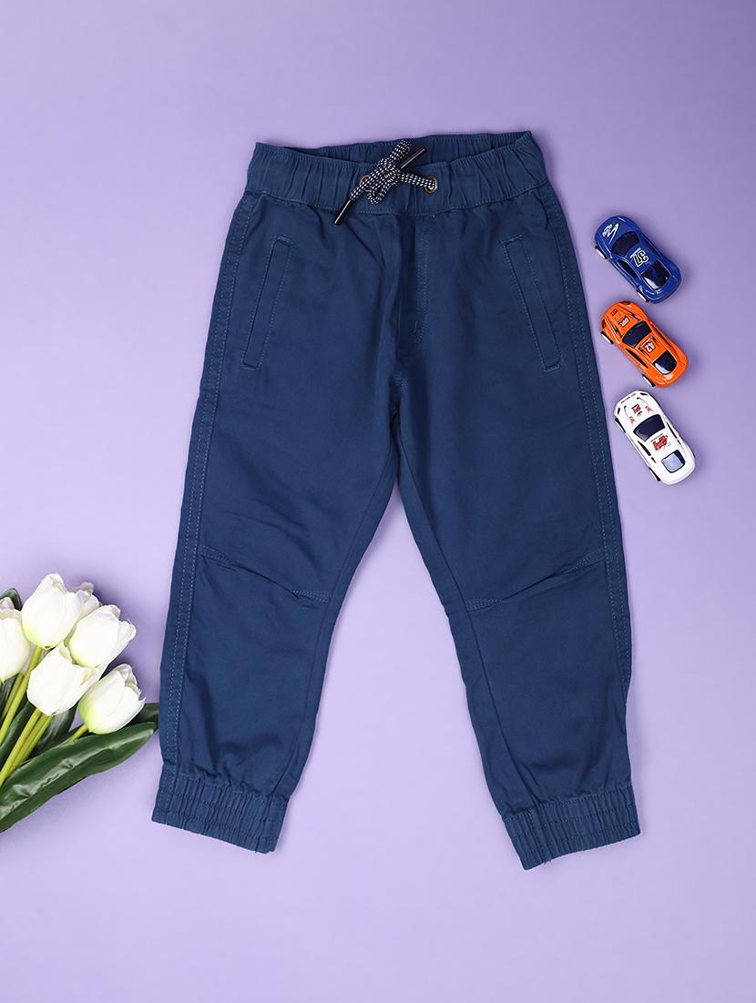 blue solids joggers