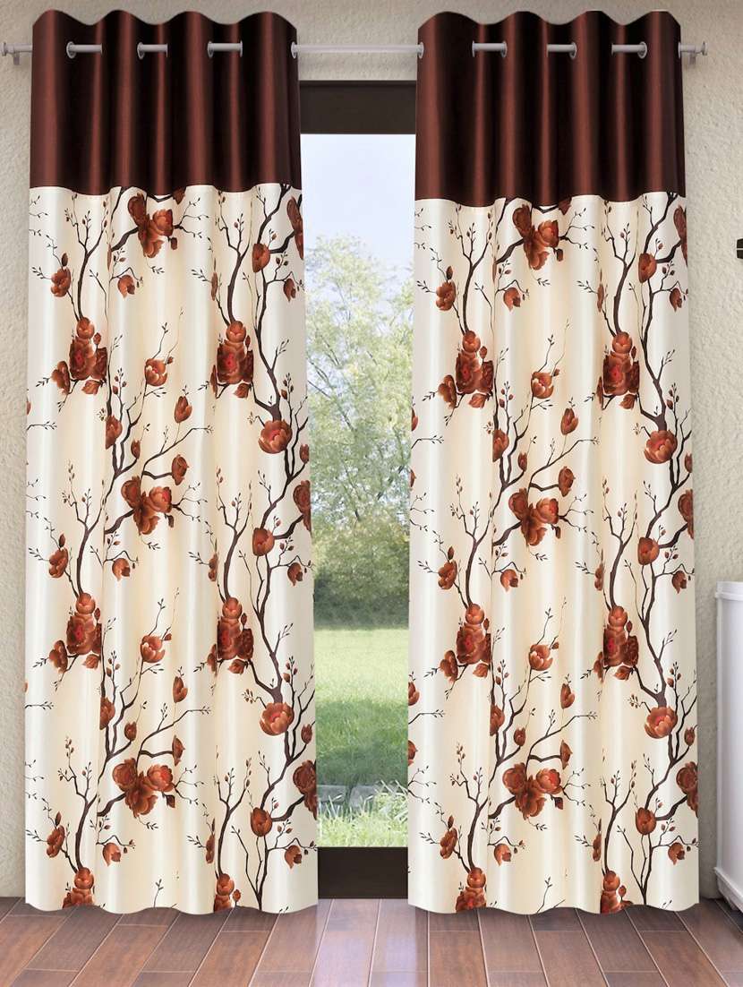 fashion string 2 pieces solid patch 3d tulip eyelet polyester window curtains - 5 feet, red