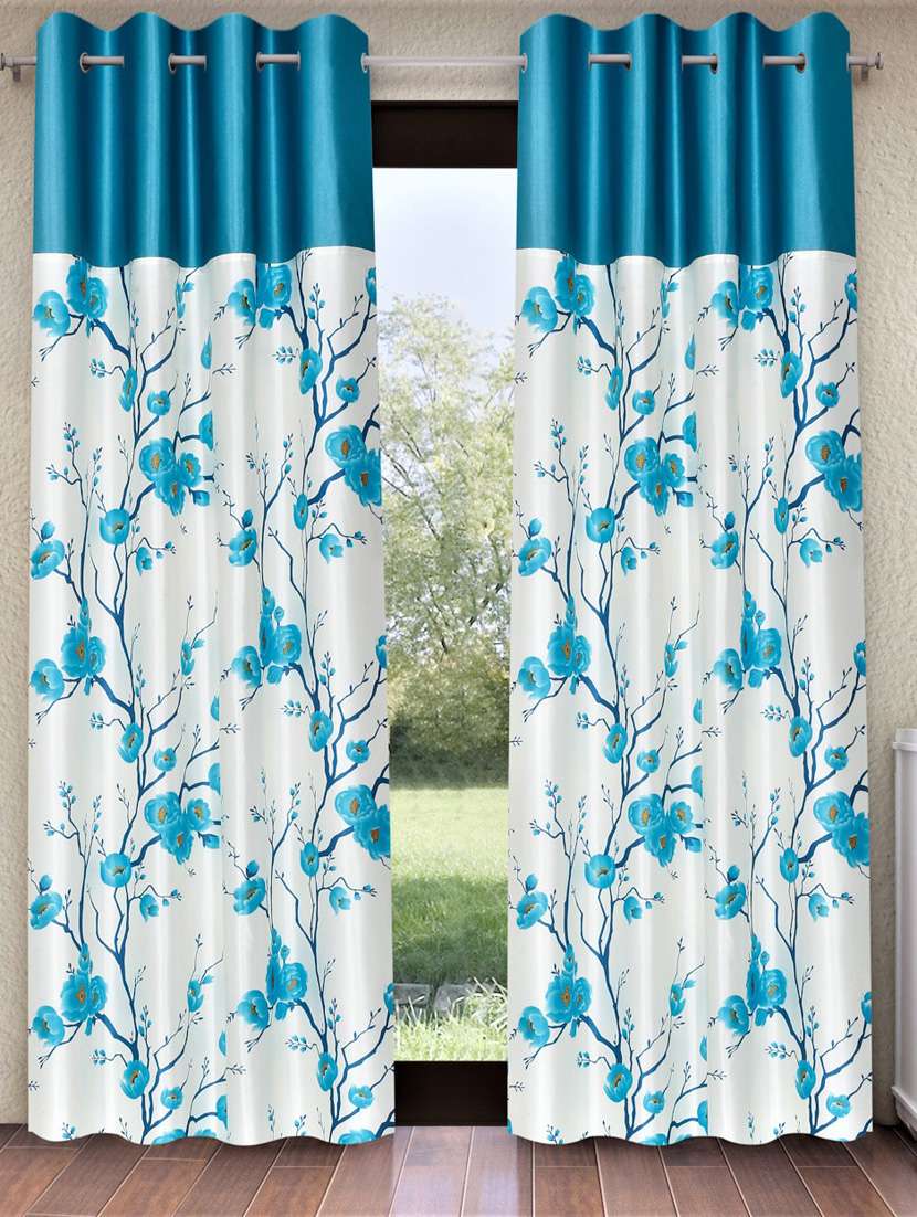 fashion string 2 pieces solid patch 3d tulip eyelet polyester window curtains - 5 feet, red