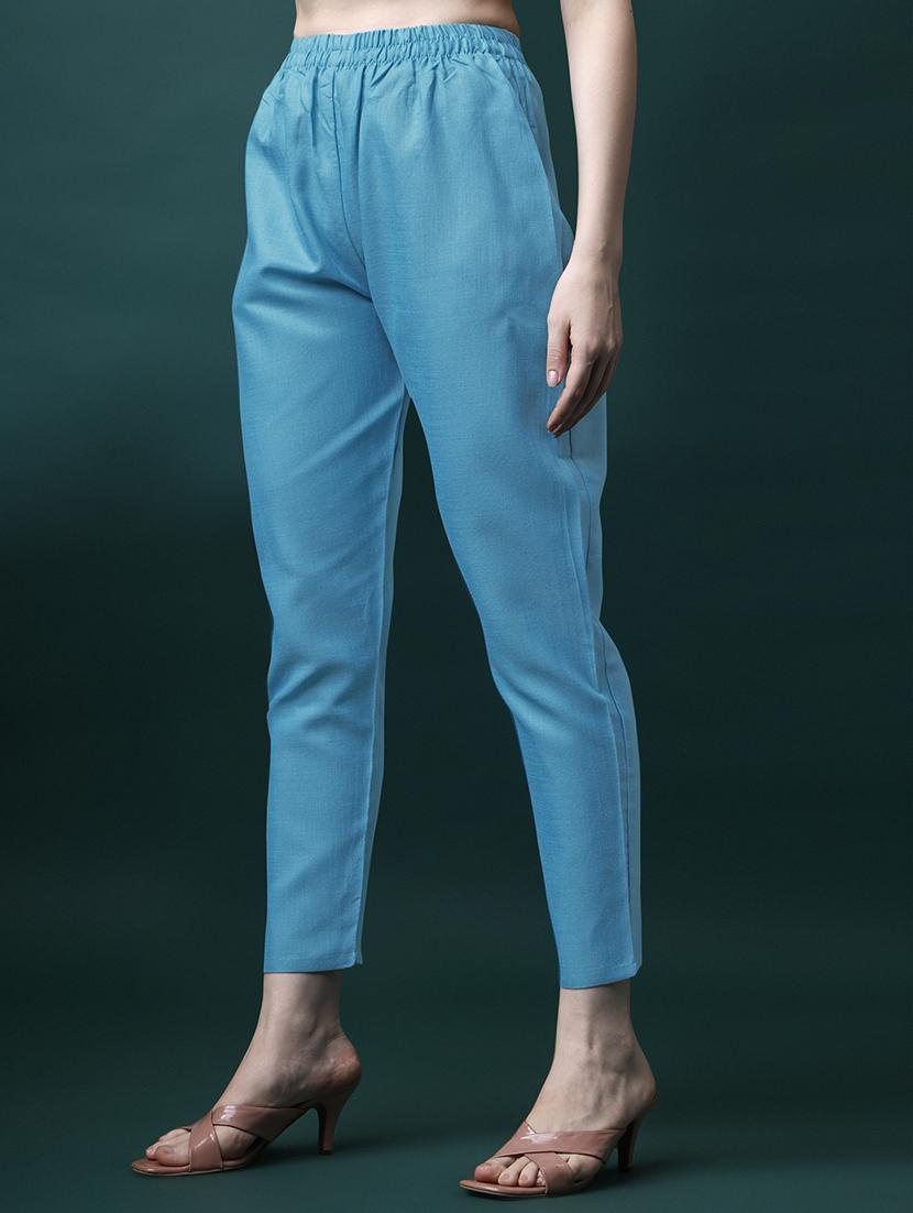 light blue kurta pant set with dupatta - 20767721 - Standard Image - 2