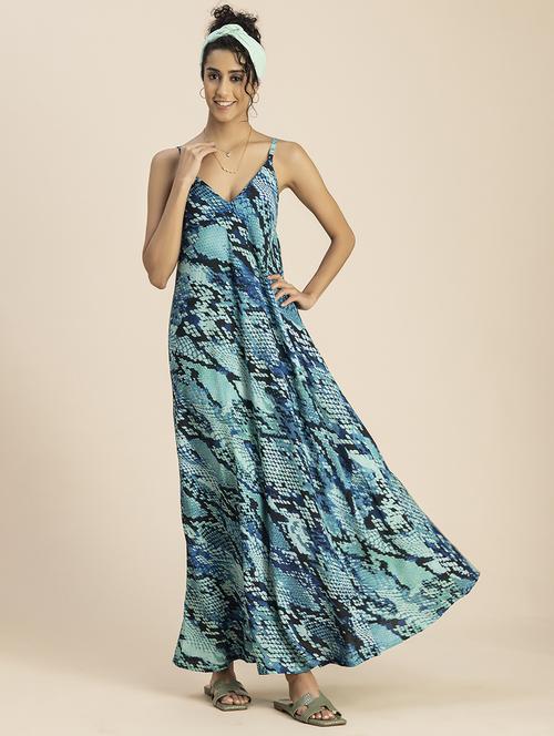women animal print sleeveless maxi dress - 20767755 -  Standard Image - 0