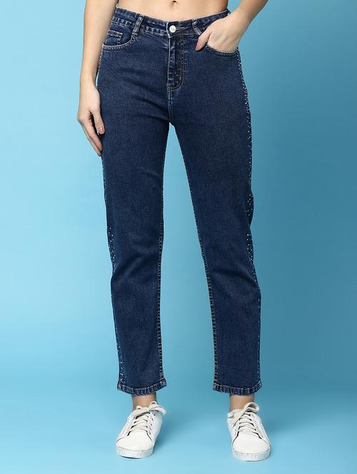 women mid rise embellished denim jean - 20780057 -  Standard Image - 0