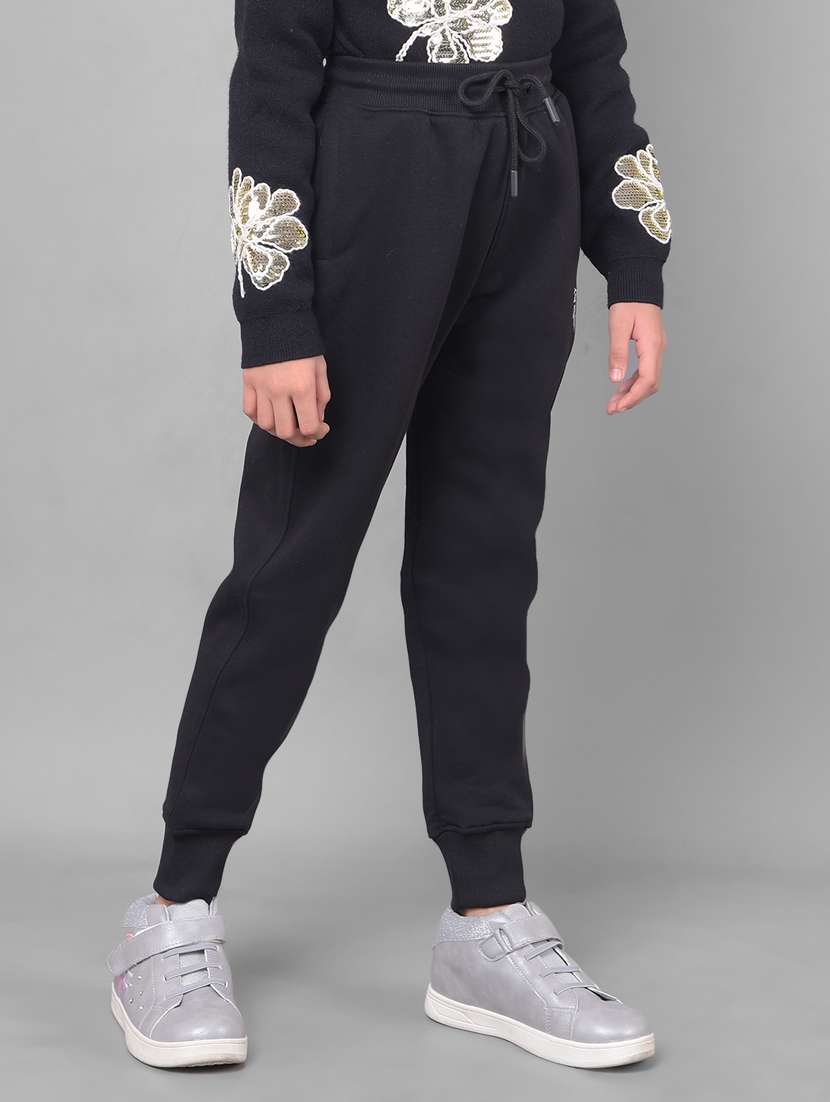 girls cotton jogger track pant - 20796837 - Standard Image - 2