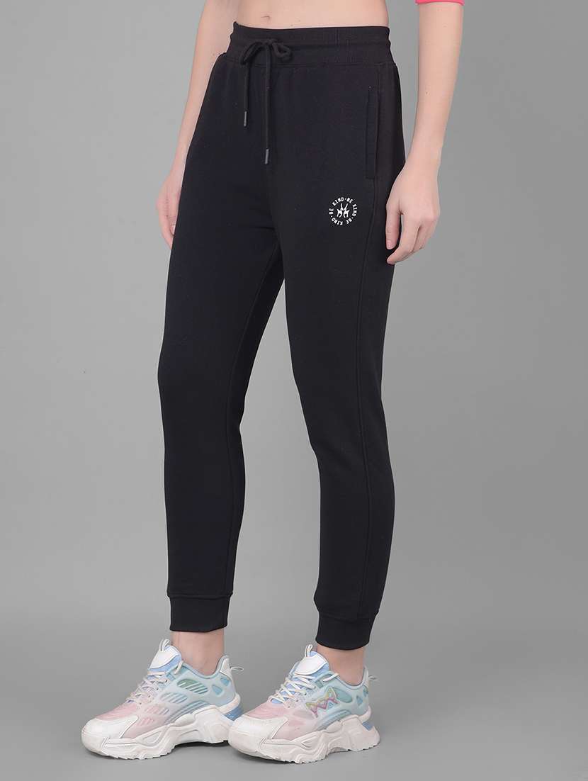 black cotton blend jogger - 20796971 -  Standard Image - 2