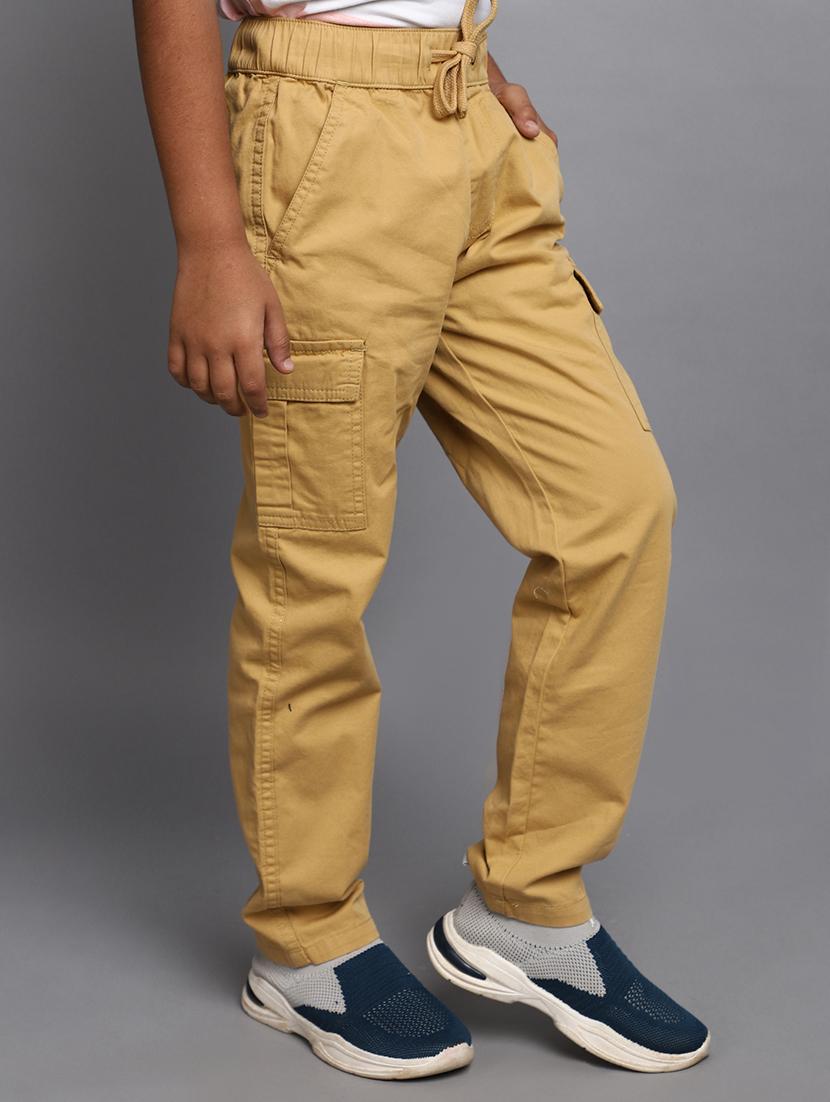 khaki solids cotton cargos - 20797928 - Standard Image - 2
