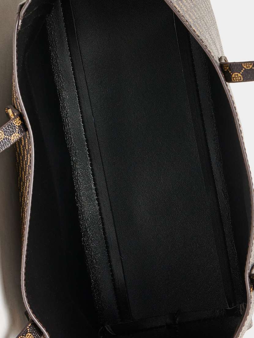 brown printed handbag - 20806349 -  Standard Image - 2