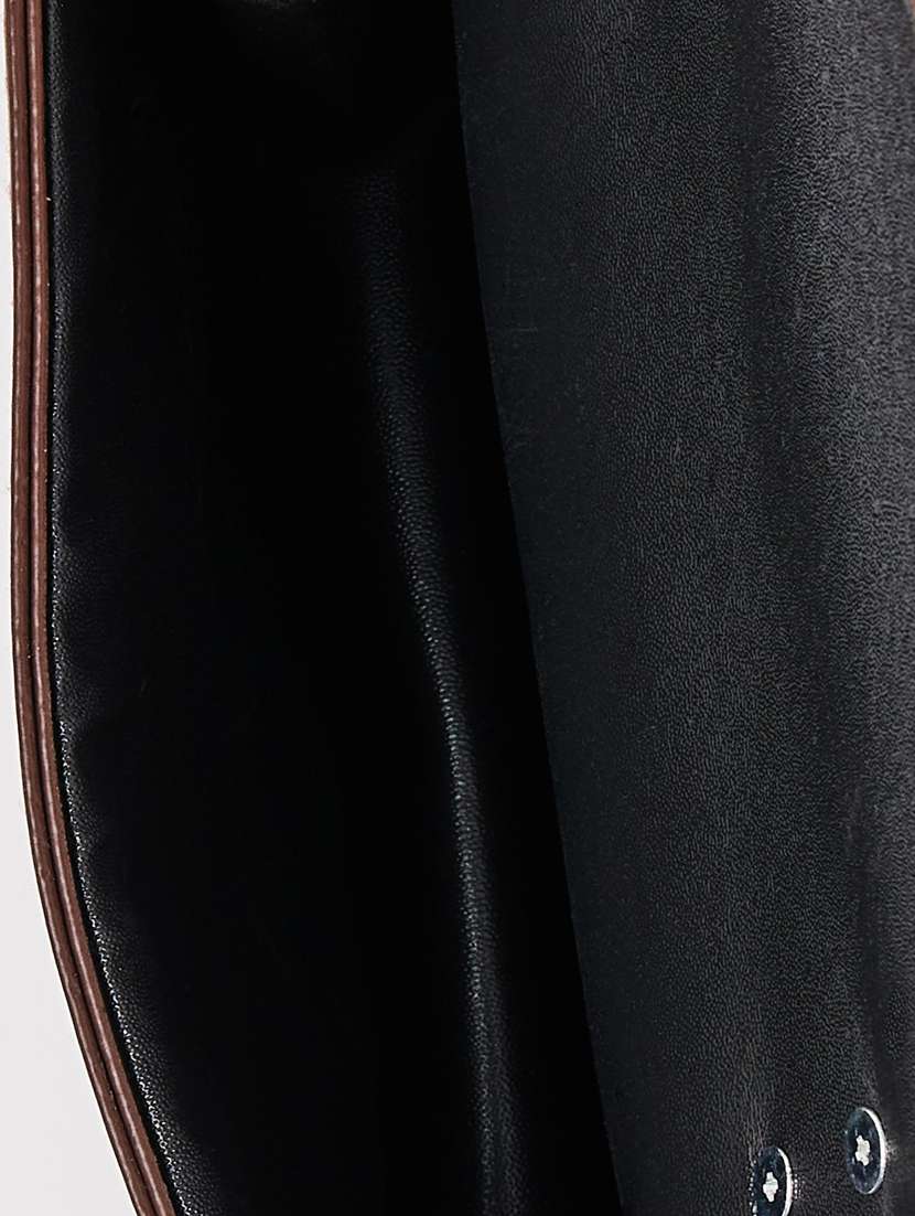 brown textured sling bag - 20806354 -  Standard Image - 2