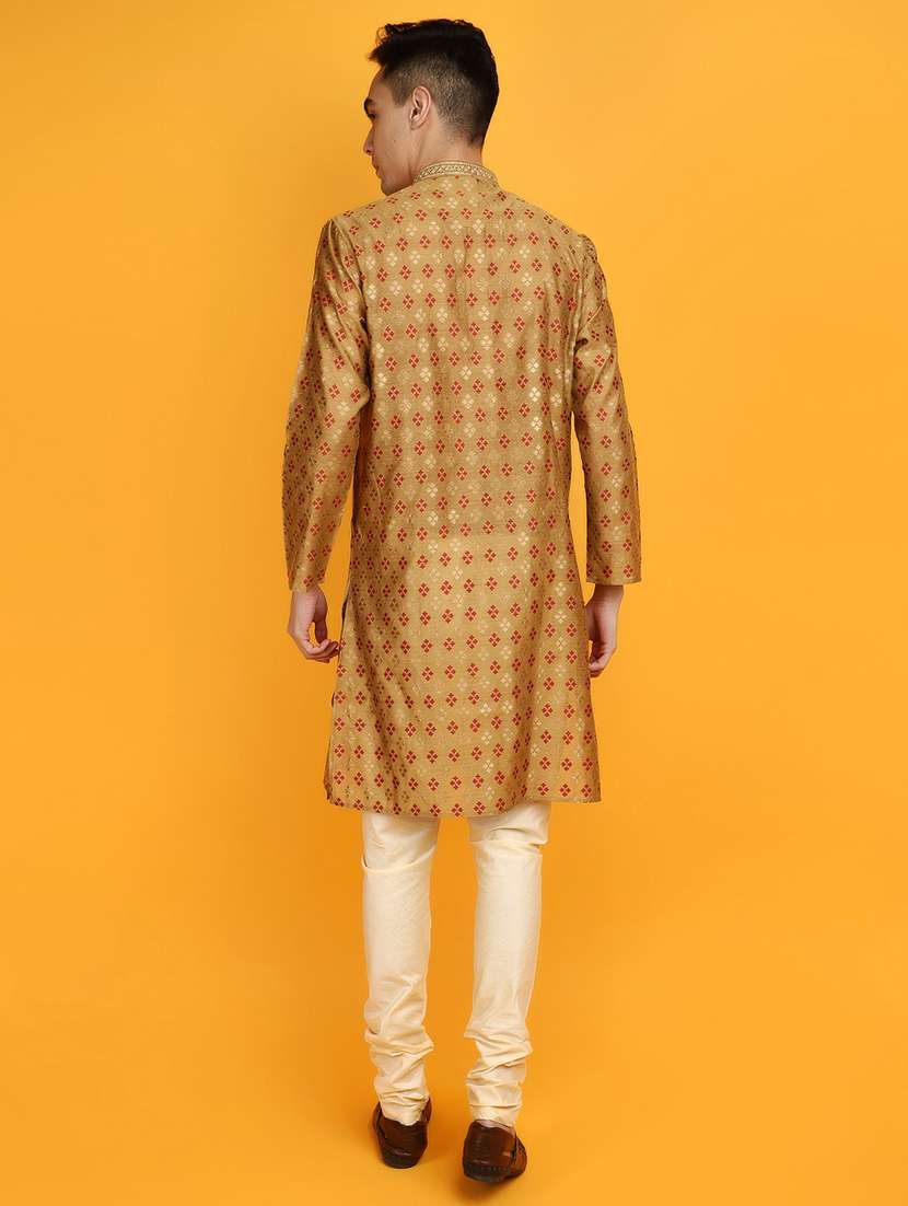 orange jacquard ethnic wear - 20806580 -  Standard Image - 2