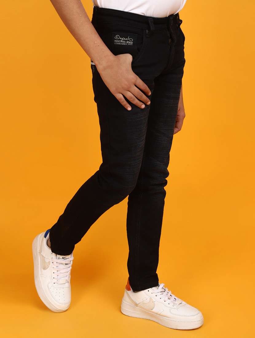 boys slim fit solid jean - 20806602 -  Standard Image - 2
