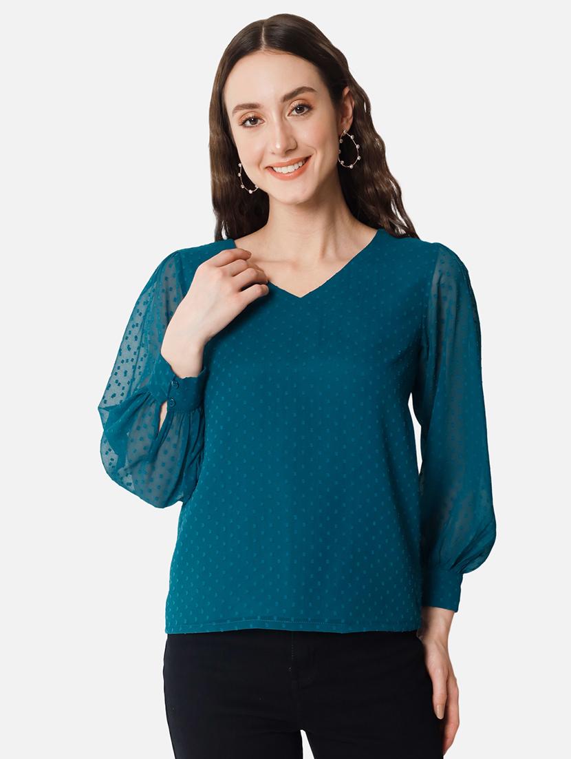 women self designed puff sleeves top - 20807184 - Zoom Image - 0