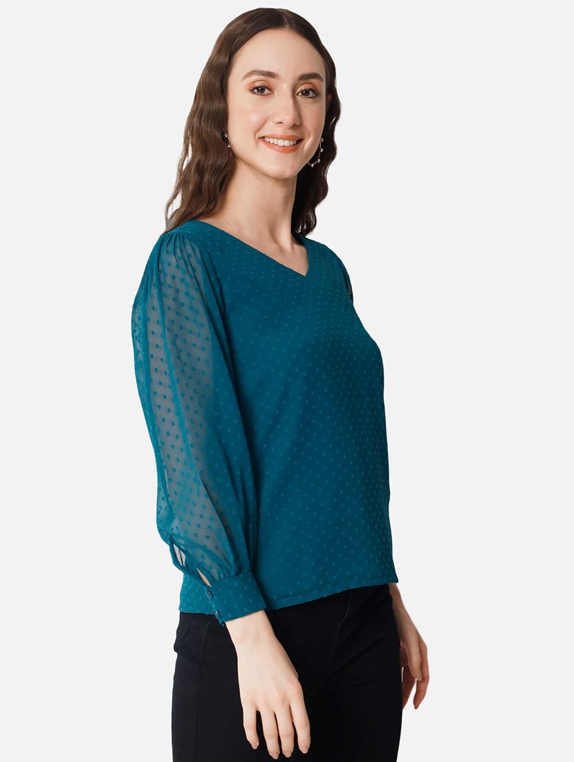 women self designed puff sleeves top - 20807184 - Standard Image - 2