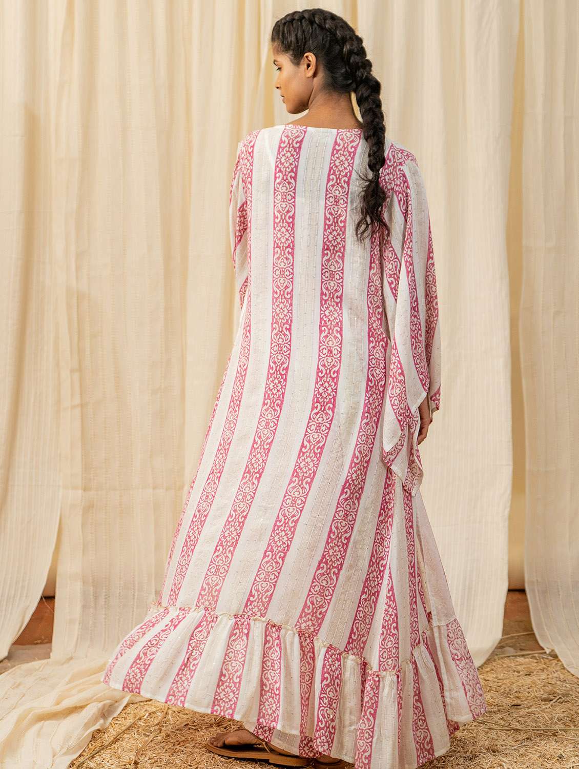 women white block printed top and palazzos co-ord set - 20807214 - Standard Image - 2