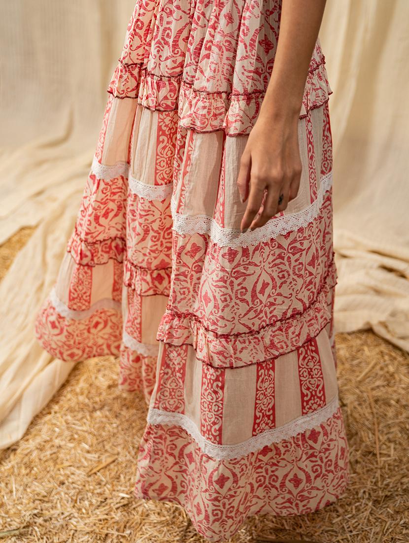 women white printed a-line ethnic dress - 20807330 - Standard Image - 2