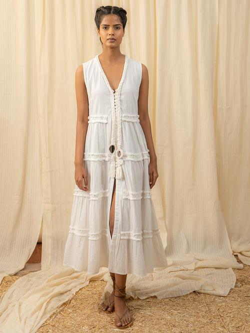 women white self-designed tiered dress - 20807333 - Standard Image - 0