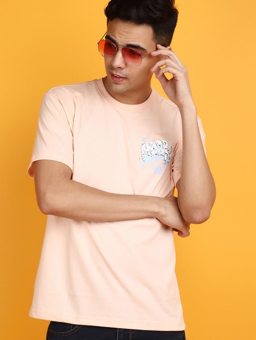 men round neck front & back print t-shirt - 20809754 - Standard Image - 2