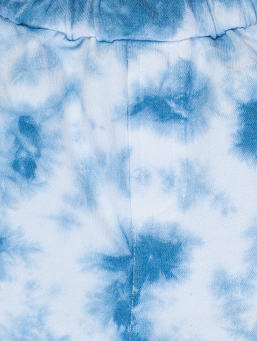 kids blue tie & dye printed shorts - 20810245 - Standard Image - 2