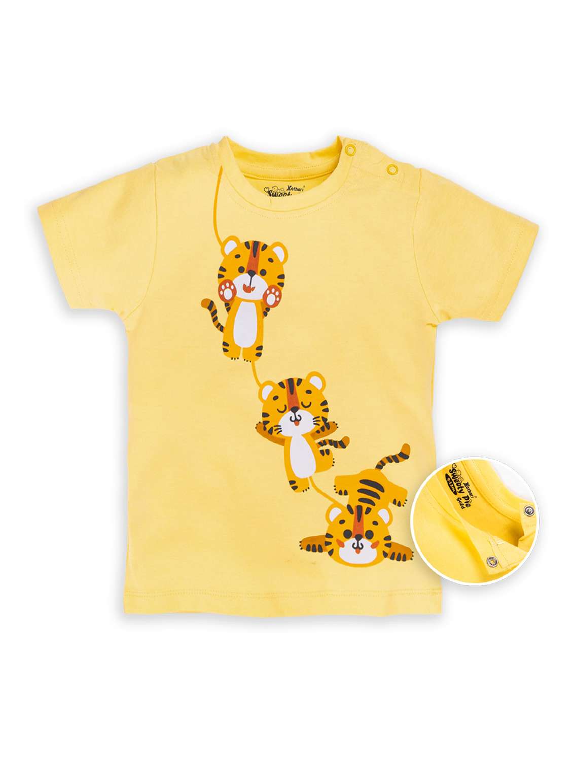 round neck front printed t-shirt