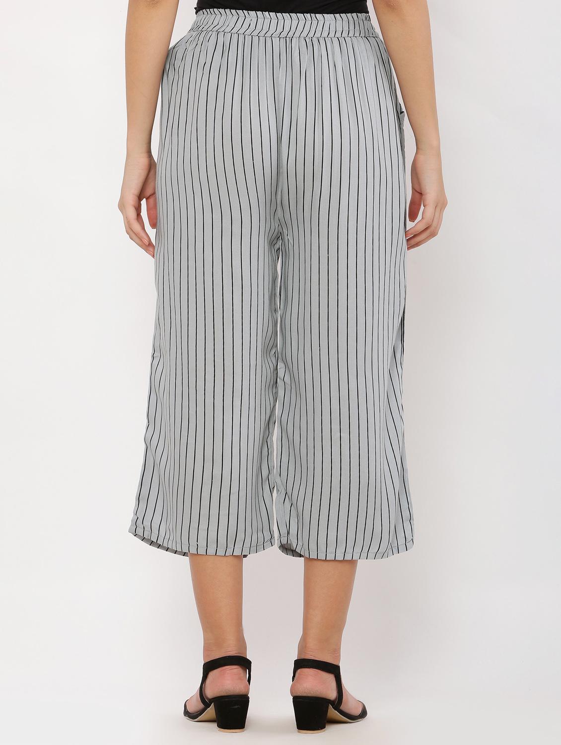 grey rayon culottes - 20811665 - Standard Image - 2