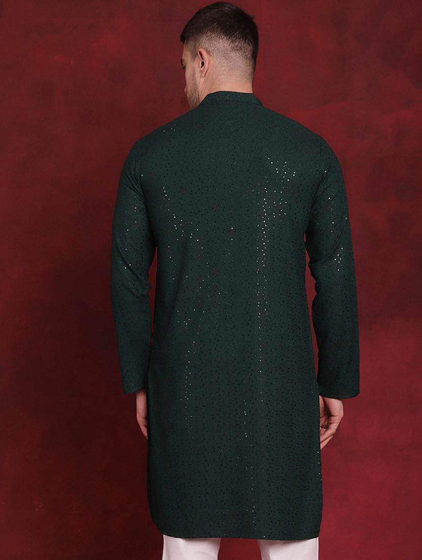 olive viscose kurta - 20811849 - Standard Image - 2