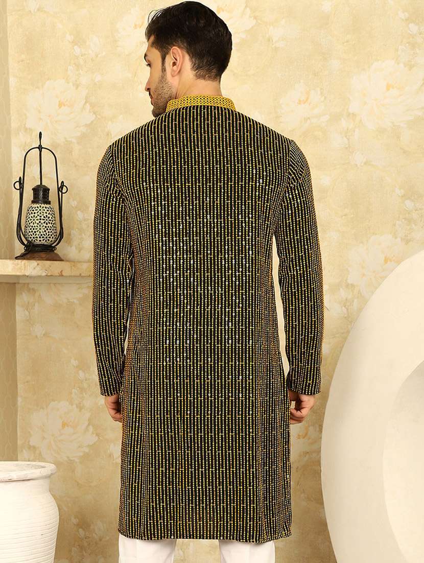 yellow viscose kurta - 20811856 -  Standard Image - 2