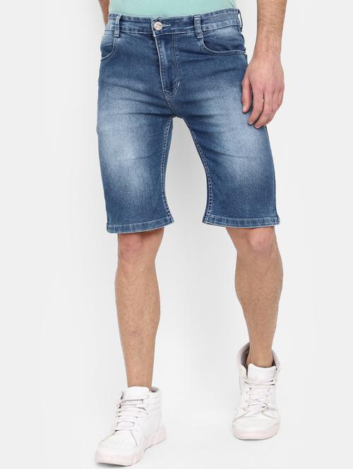 men mid rise denim bermuda - 20813239 -  Standard Image - 0