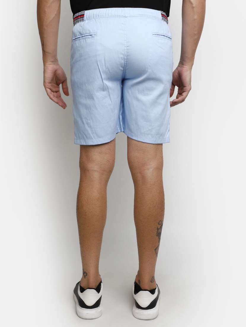 men solid mid rise shorts - 20813247 -  Standard Image - 2