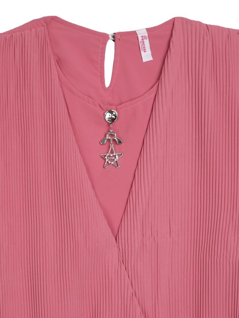 kids solid pink detailed top - 20814253 - Standard Image - 2