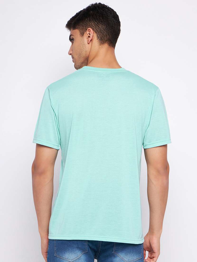 ai aqua polyester plain tshirt - 20814447 -  Standard Image - 2