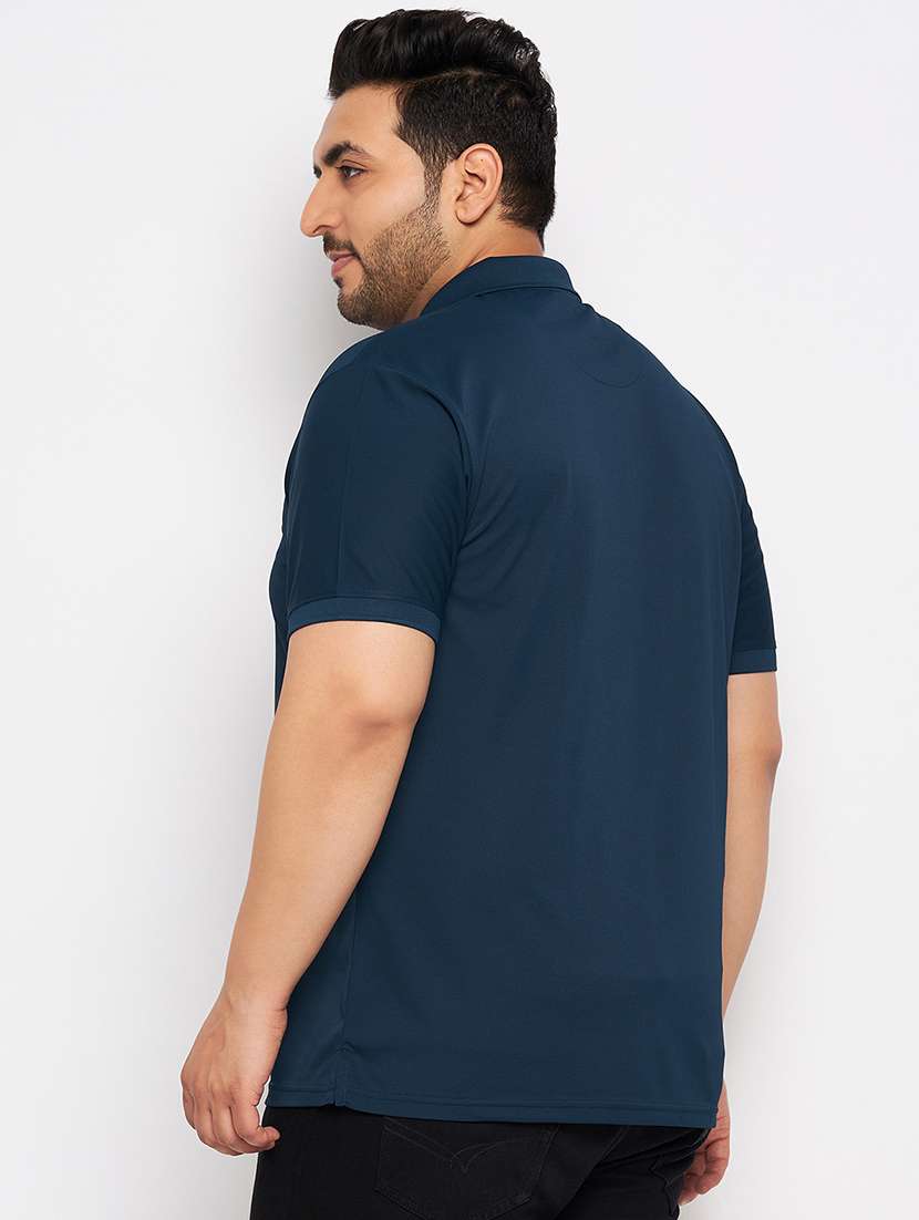 navy blue polyester plain tshirt - 20814492 -  Standard Image - 2