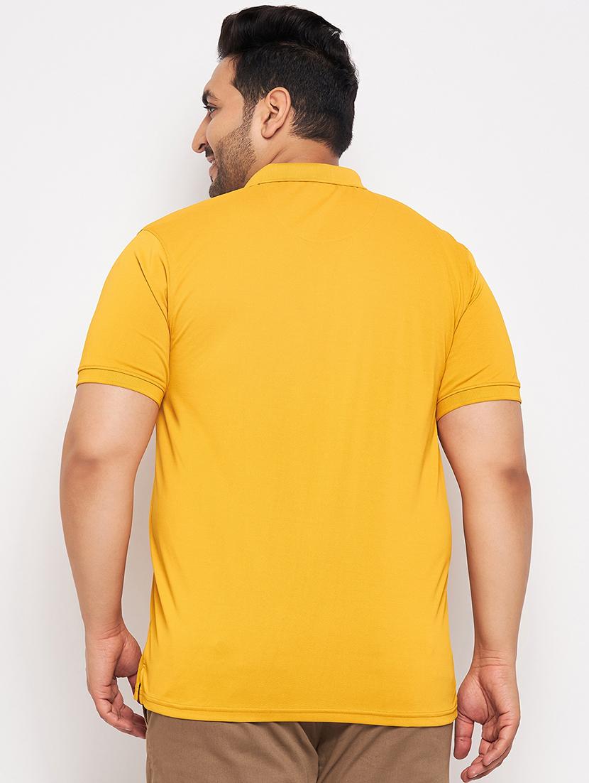 mustard polyester plain tshirt - 20814497 - Standard Image - 2