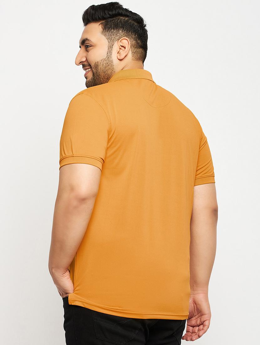 mustard polyester plain tshirt - 20814508 - Standard Image - 2