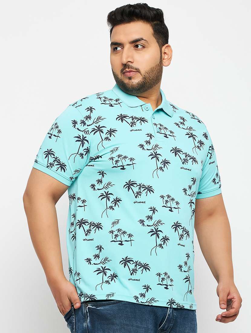 ai aqua polyester all over print tshirt