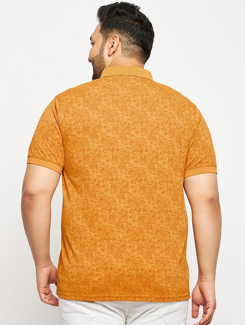 mustard polyester all over print tshirt - 20814526 - Standard Image - 2