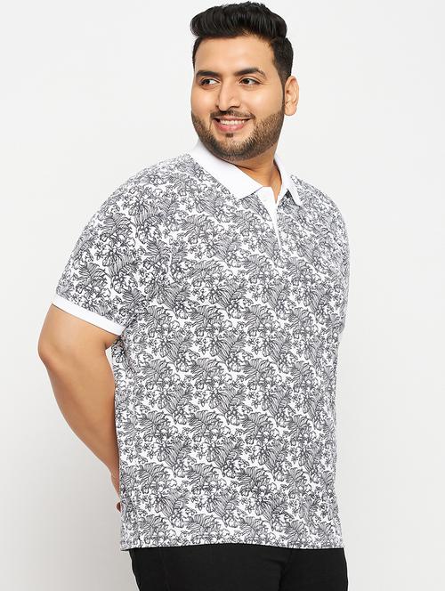 white polyester all over print tshirt - 20814528 -  Standard Image - 0