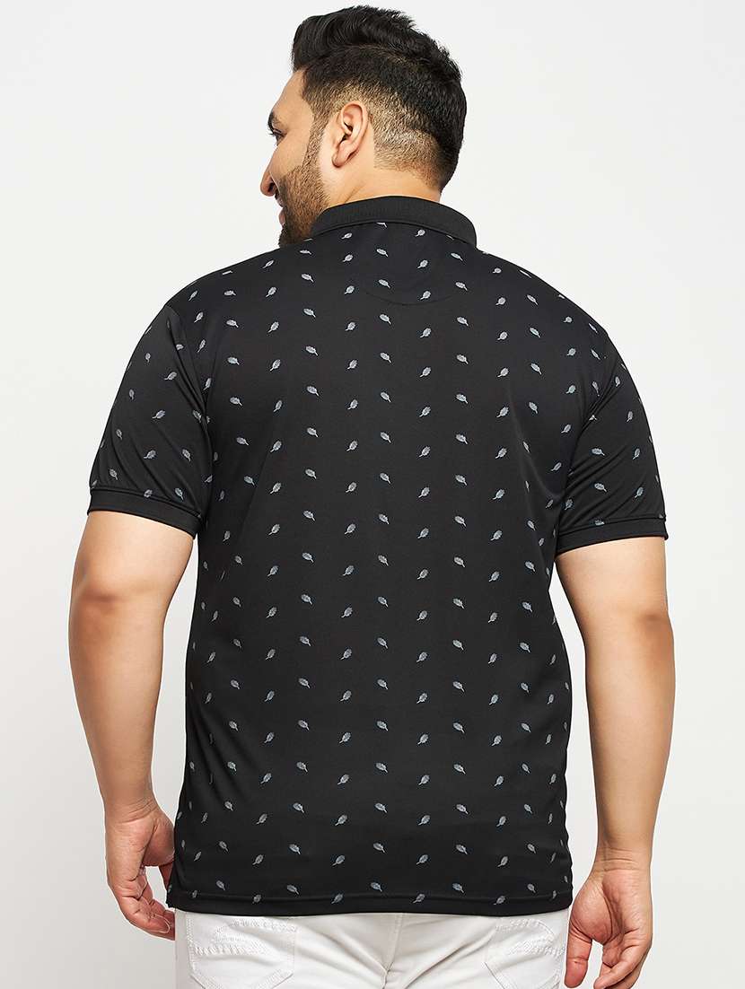 black polyester all over print tshirt - 20814539 -  Standard Image - 2