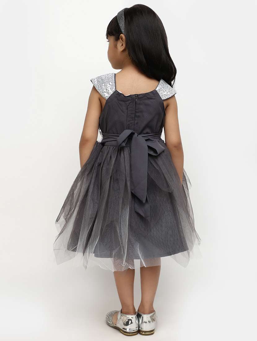 grey self-designed frock - 20815477 -  Standard Image - 2