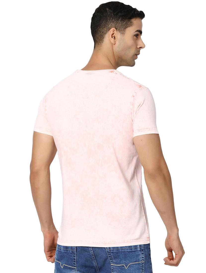 pink cotton chest print tshirt - 20816032 - Standard Image - 2