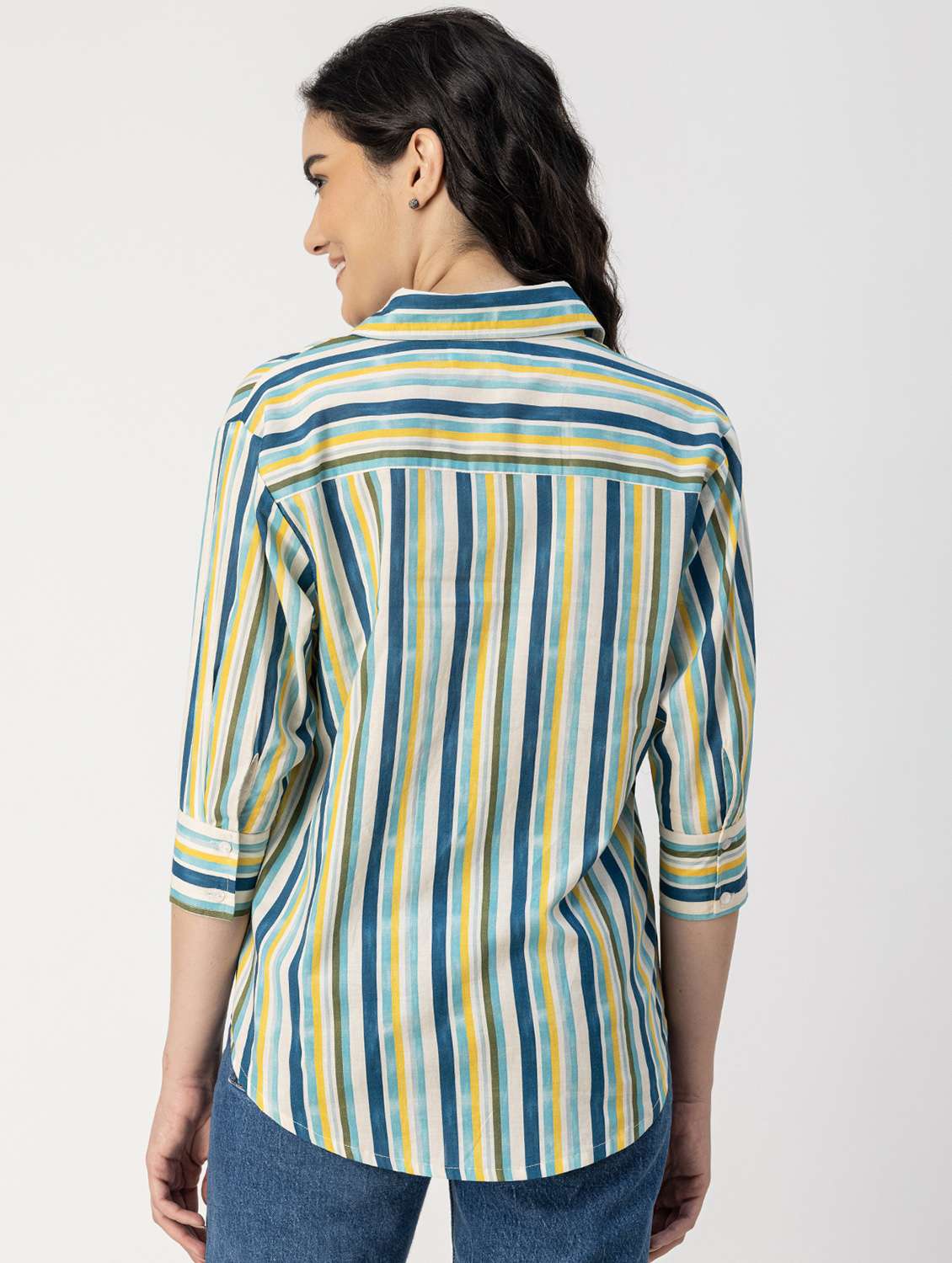 multicolored cotton striped shirt - 20817212 -  Standard Image - 2