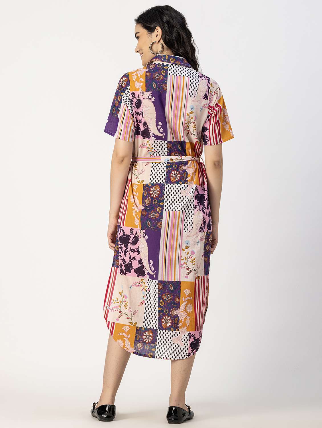 women multicolored printed shirt dress - 20817235 -  Standard Image - 2