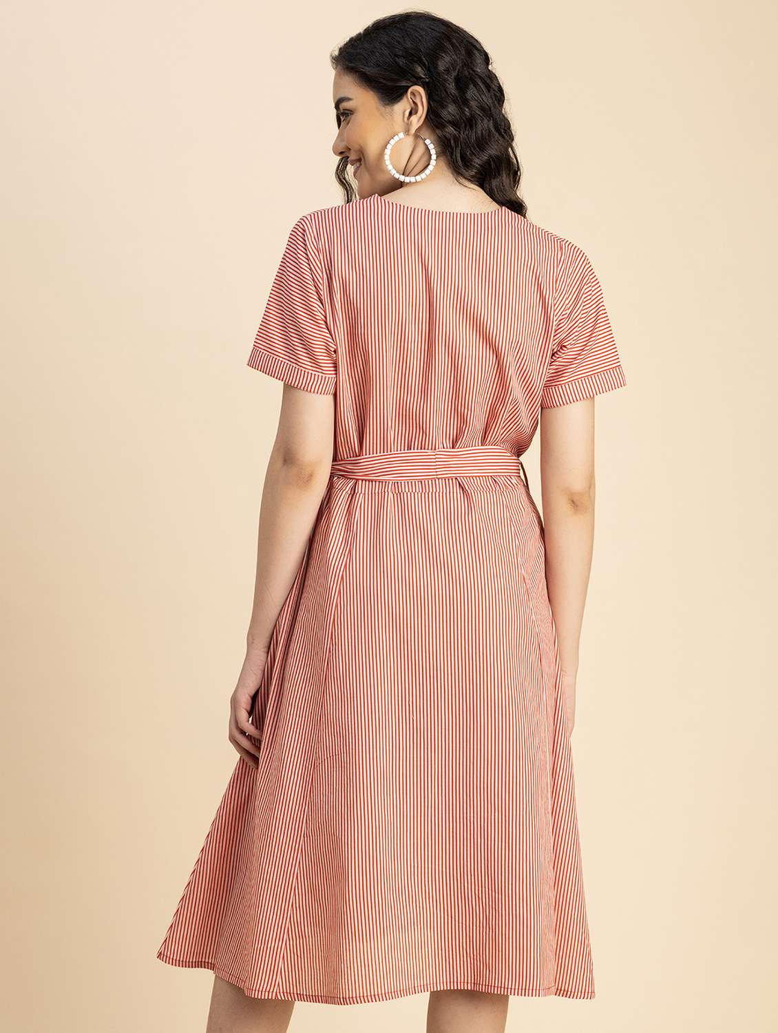 women red stripes a-line dress - 20817247 -  Standard Image - 2