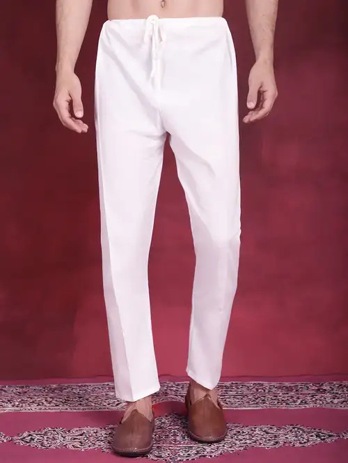 white cotton pyjamas - 20817316 - Standard Image - 0
