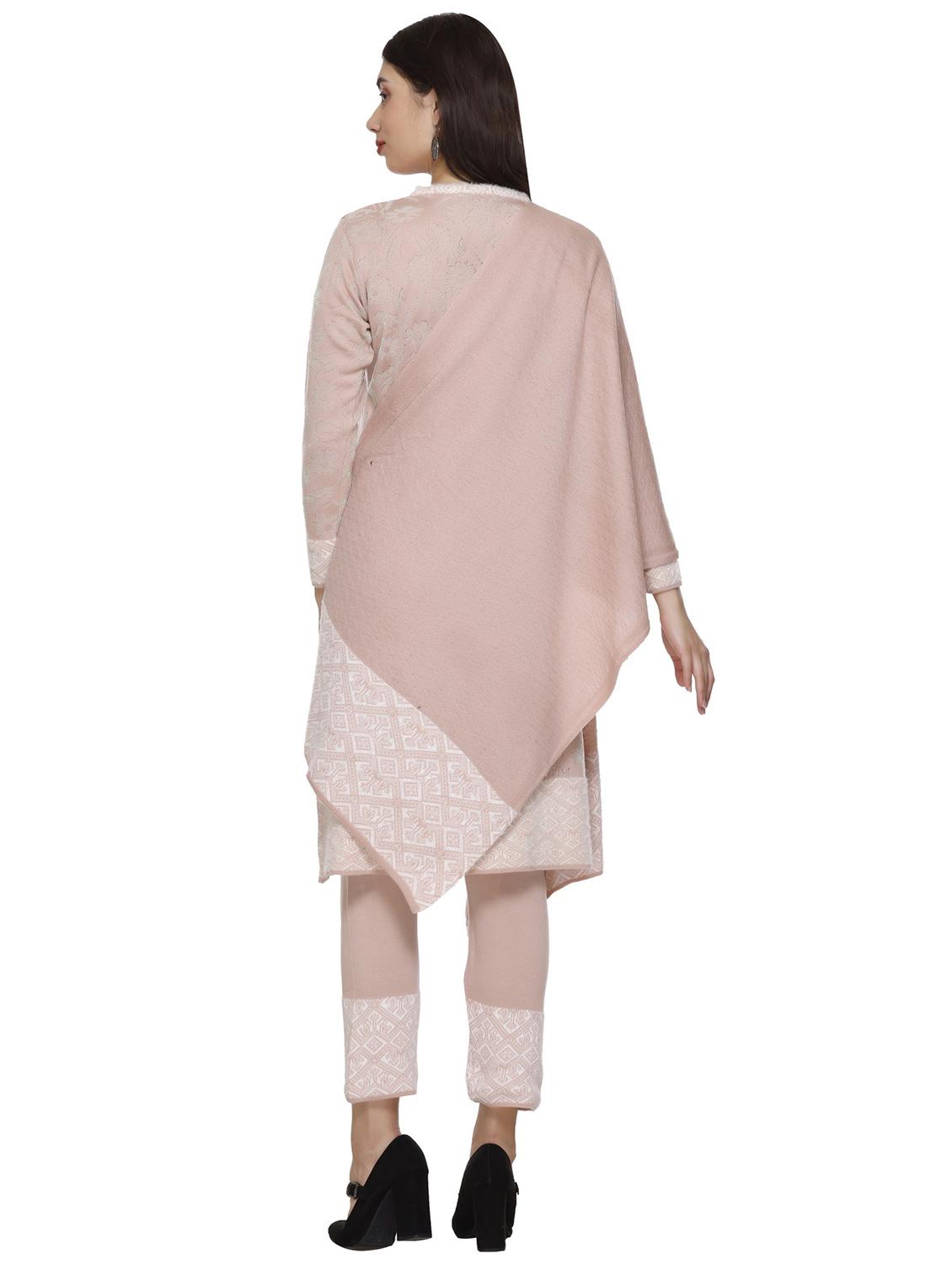 women peach notch neck kurta pant set with dupatta - 20817766 - Standard Image - 2
